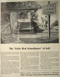 1940 "Little Red Schoolhouse" of Golf ~ Golf Lessons Ad