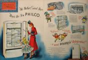 1948 Philco Refrigerator Ad ~ Alice in Wonderland