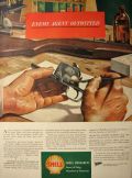 1944 Shell Oil Ad ~ Fingerprints