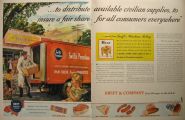 1945 WWII Swift's Premium Meats Ad ~ Fair Share of Wartime Supplies
