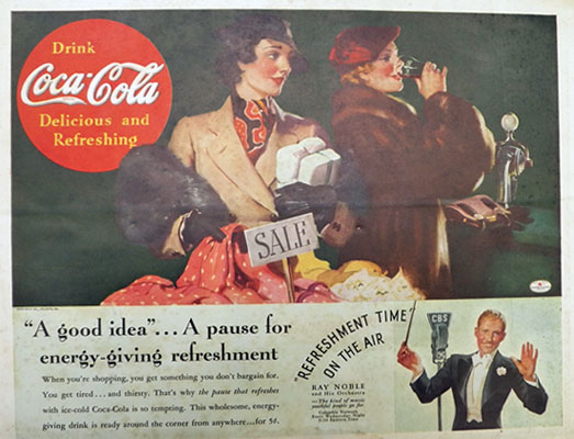1936 Coca Cola Coke Ad ~ Bargain Hunting