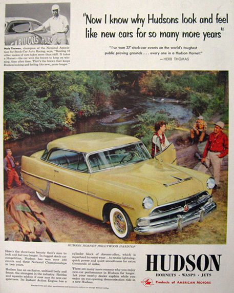 1954 Hudson Hornet Hollywood Hardtop Ad