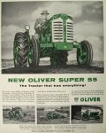 1954 Vintage Oliver Super 55 Tractor Ad