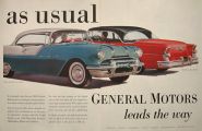1955 GM Buick Riviera & Pontiac Catalina Ad