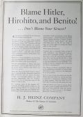 1942 WWII Heinz Co. Ad ~ Tin Rationing