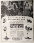 1913 Robbins & Myers "Standard" Electric Fan Ad ~ Coolest Summer