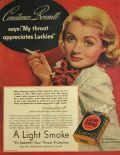 1937 Lucky Strike Ad ~ Constance Bennett