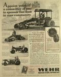 1929 Wehr Road Grader Ad