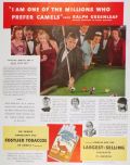 1938 Camel Cigarettes Ad ~ Pool Champ Ralph Greenleaf