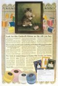 1916 Corticelli Silk Thread Ad ~ Kitten
