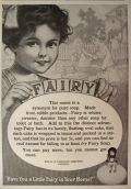 1910 Fairy Soap Ad ~ Child with Blocks
