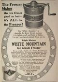 1910 White Mountain Ice Cream Freezer Ad