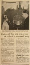 1929 Hendryx Bird Cage Ad ~ Graf Zeppelin