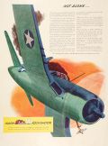 1943 WWII Nash Kelvinator Corsair Fighter Plane Ad