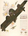 1943 WWII Vega Aircraft Ad ~ Medium Bombers