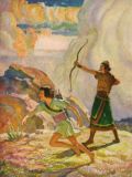 1929 N.C. Wyeth Print & Children's Bible Story