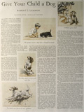 Give Your Child a Dog 1931 Morgan Dennis Illustrated Article