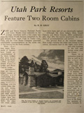 1929 Zion Lodge, Grand Canyon Lodge, Bryce Canyon Lodge ~ Vintage Article, Photos