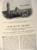 1910 German Plans for Air Travel by Zeppelin ~ Old Article w/Photos