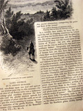 1853 Lake George ~ Old Magazine Article ~ Illustrated