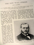 1899 Wall Street in the 19th Century ~ Old Magazine Article ~ Illustrated