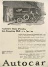 1919 Autocar Truck Ad ~ Walton Lunch Company, Boston