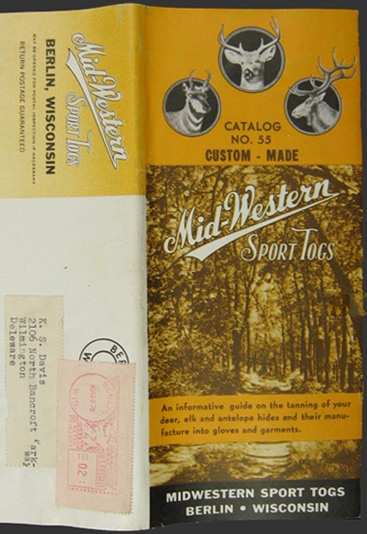 [希少] ヴィンテージ Mid Western Sporting Togs 1955 Vintage Mid-Western Sport Togs Leather Goods Catalog