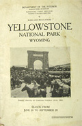 1925 Yellowstone Park Rules & Regulations Booklet
