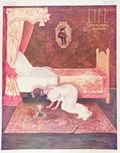 1910 Life Magazine Cover ~ Henry Hutt ~ What's Under the Bed?