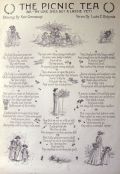 1896 Kate Greenaway Print with Verse ~ The Picnic Tea