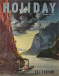 1949 Holiday Magazine Cover ~ Hudson River ~ Fred Siebel