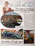 1935 Dodge Car Ad ~ Great Dashboard Image