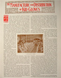 1896 The Manufacture of Kid Gloves ~ Antique Illustrated Magazine Article