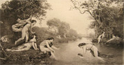 Infancy of Bacchus Antique Art Print ~ Ranvier
