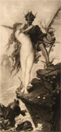 Perseus & Andromeda Antique Art Print ~ Charles Beaumont
