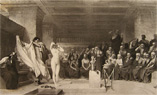 Phryne Before the Tribunal Antique Print ~ Jean-Leon Gerome