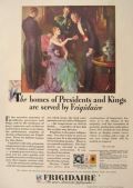 1929 Frigidaire Refrigerator Ad ~ Presidents and Kings