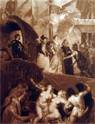 Landing of Marie de Medici ~ Rubens Antique Art Print