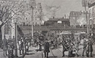 1886 Proposed Brooklyn Bridge Extension ~ Antique Print & Article