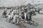 1886 Newport Polo Tournament ~ Antique Print & Article