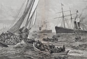 1886 S.S. Oregon Shipwreck Antique Print/Article ~ Harper's Weekly