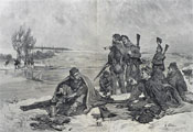 1886 Cicil War Soldiers on the Rappahannock ~ Antique Print & Article