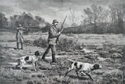 1886 Snipe Shooting Hunting Antique Print ~ Harper's Weekly