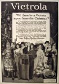 1920 Victor Victrola Ad ~ Opera Stars at Christmas ~ Norman Price