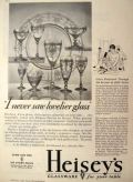 1930 Heisey Glass Ad ~ Empress Pattern