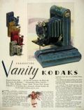 1928 Rare Vanity Kodak Ad ~ Kodaks in Color