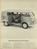 1964 Volkswagen VW Kombi Bus Ad ~ Take Out the Seats