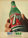 1967 7-Up Ad ~ Big Bottle
