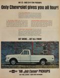 1968 Chevy Job Tamer Pickup Truck Ad