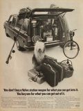 1968 Volvo Station Wagon Ad ~ Old English Sheepdog